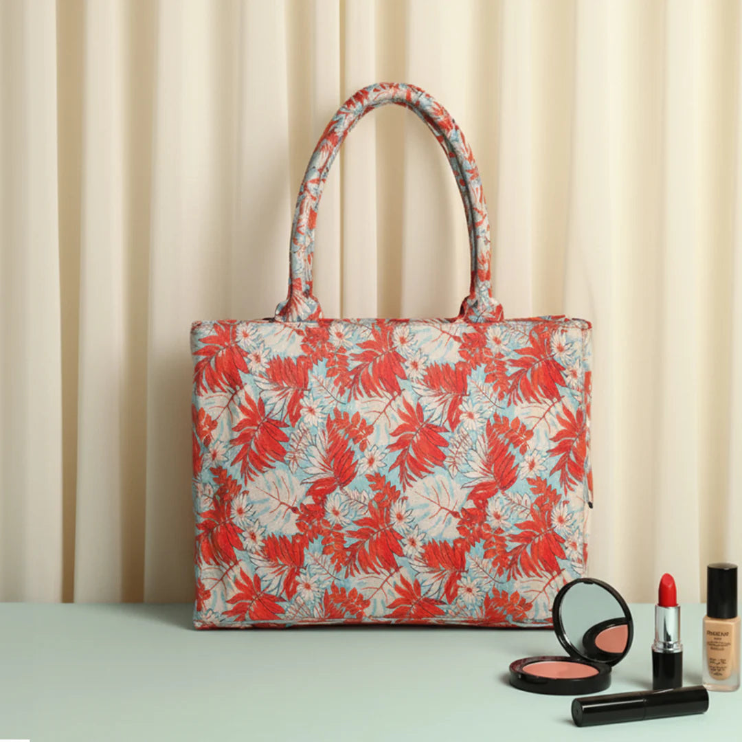 ORANGE LEAF - CANVAS BAG