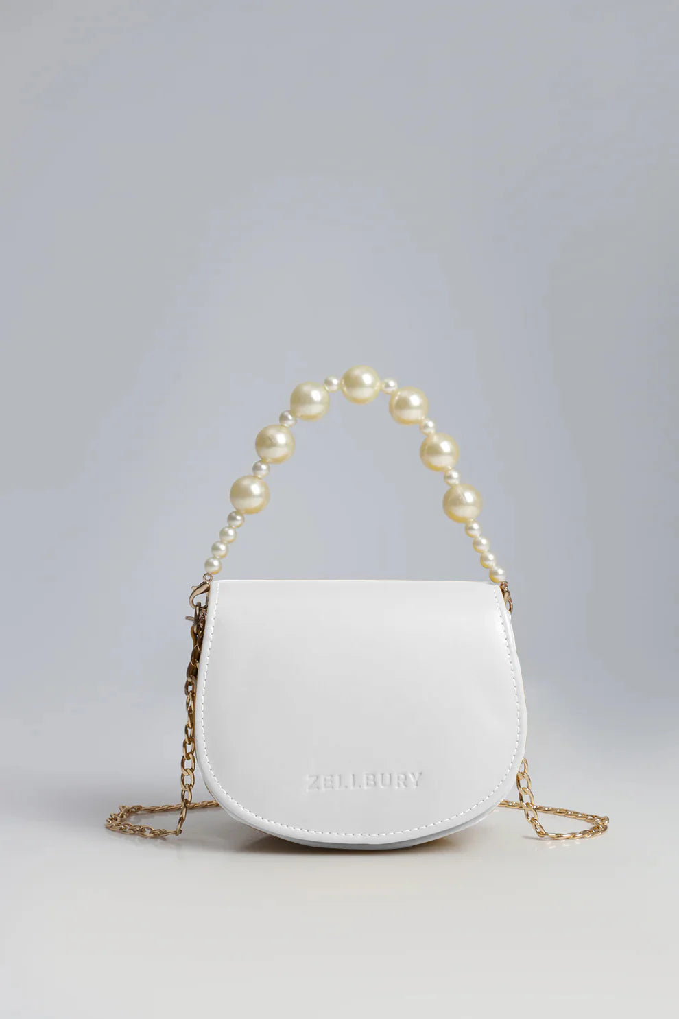 MIDNIGHT PEARL HANDBAG - WHITE