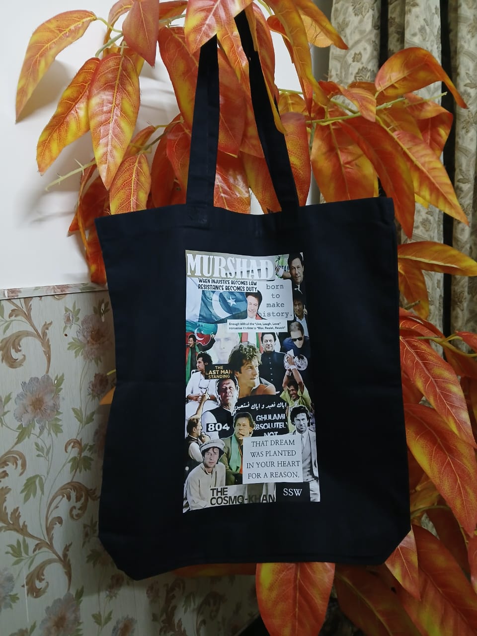 CUSTOMIZABLE CANVAS BAG - BLACK