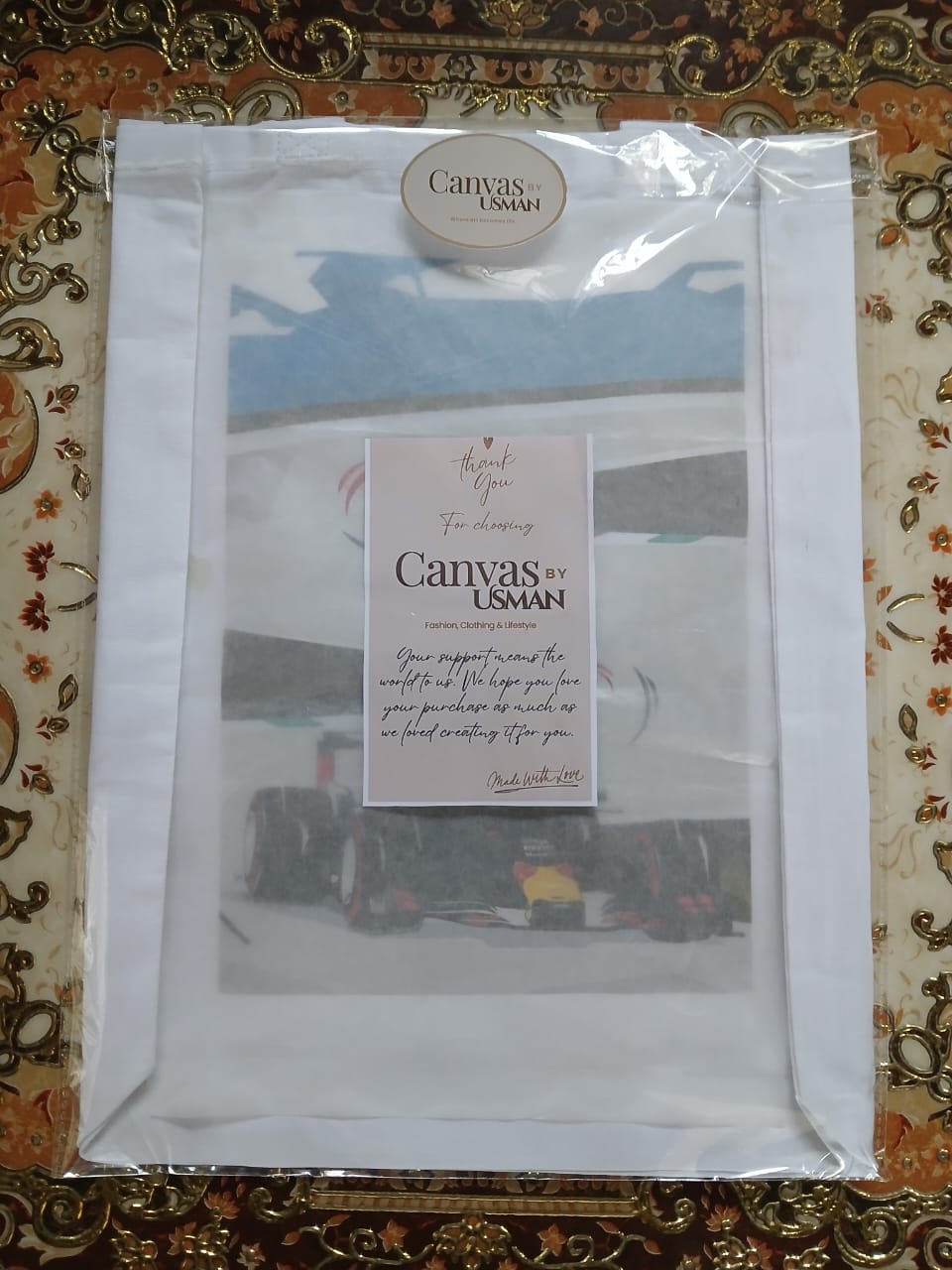 CUSTOMIZABLE CANVAS BAG - WHITE