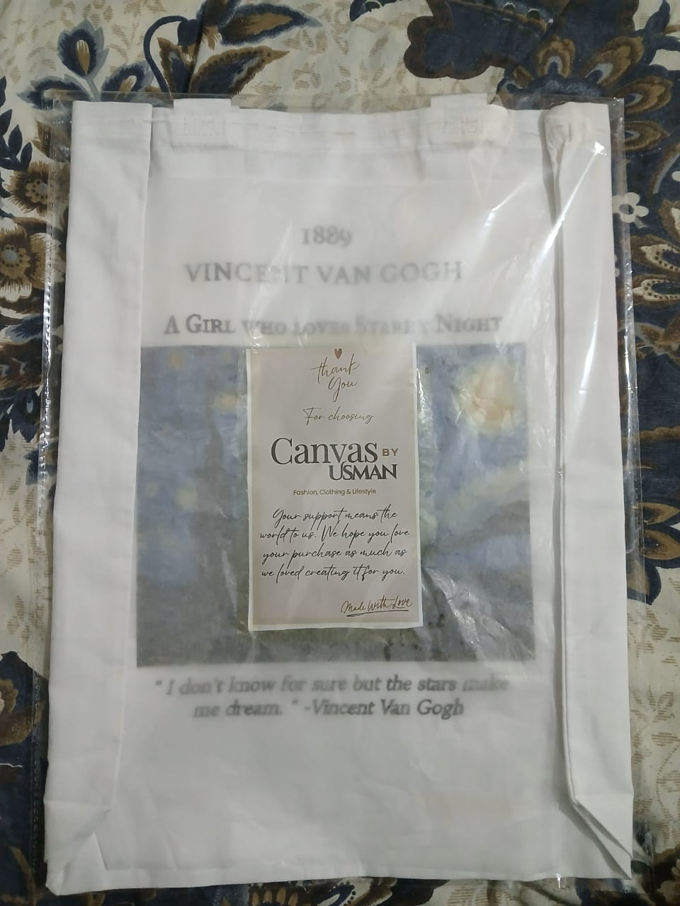 CUSTOMIZABLE CANVAS BAG - WHITE