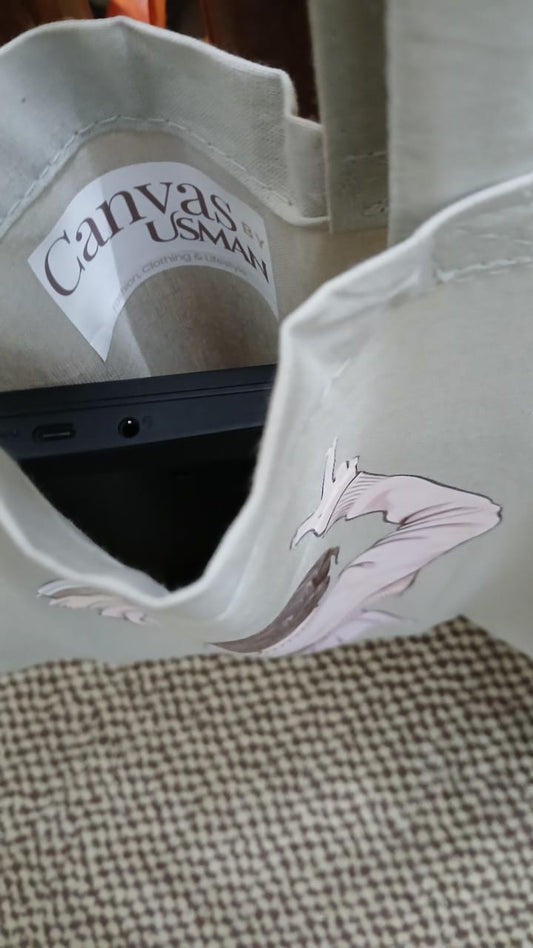 CUSTOMIZABLE CANVAS BAG - LIGHT GREY