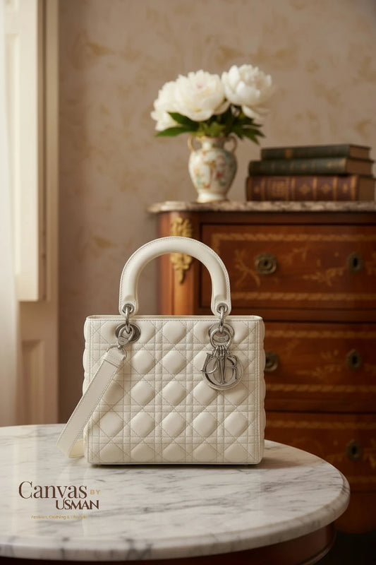 DIOR HANDBAG - OFF WHITE