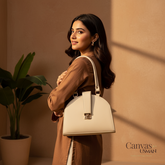 D-BOX HANDBAG - BEIGE