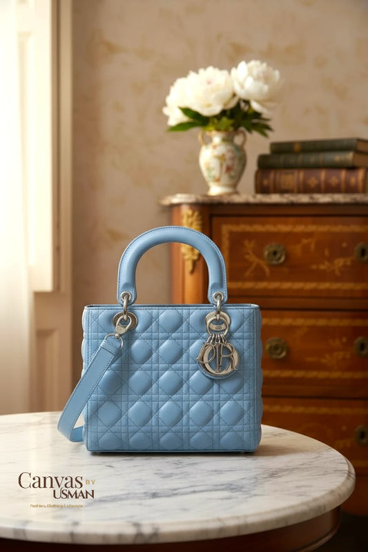 DIOR HANDBAG - SKY BLUE