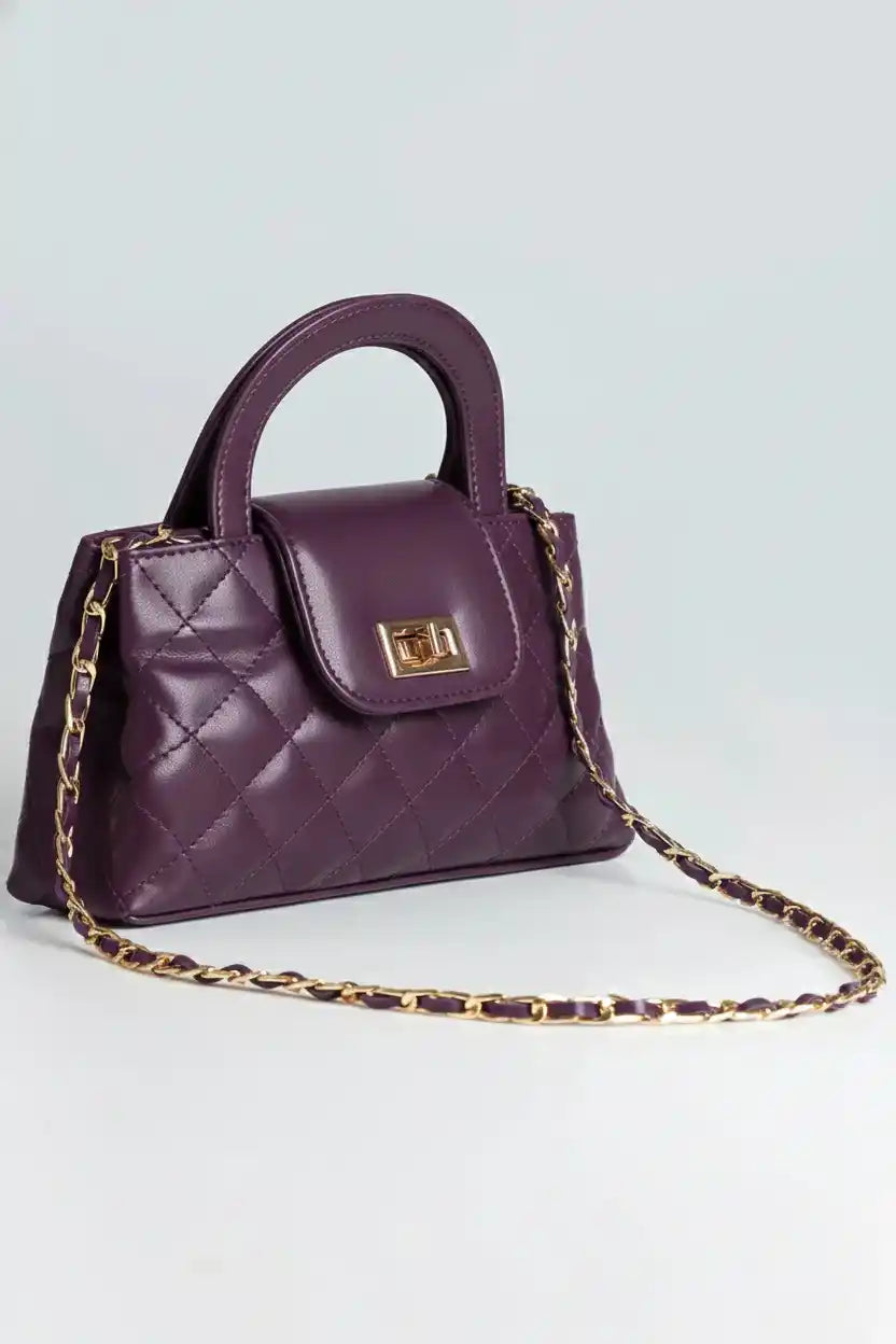 DOCKLOCK HANDLE BAG - PURPLE