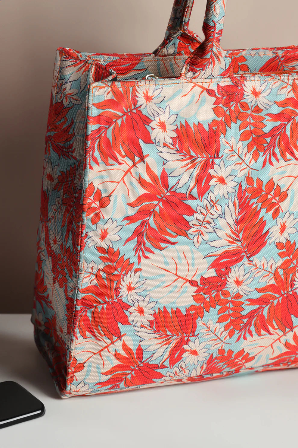 ORANGE LEAF - CANVAS BAG