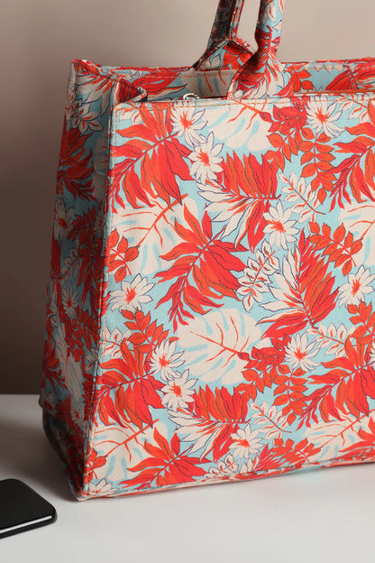 ORANGE LEAF - CANVAS BAG