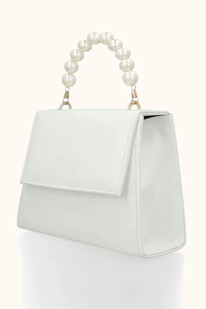 QUAD PEARL HANDBAG - WHITE