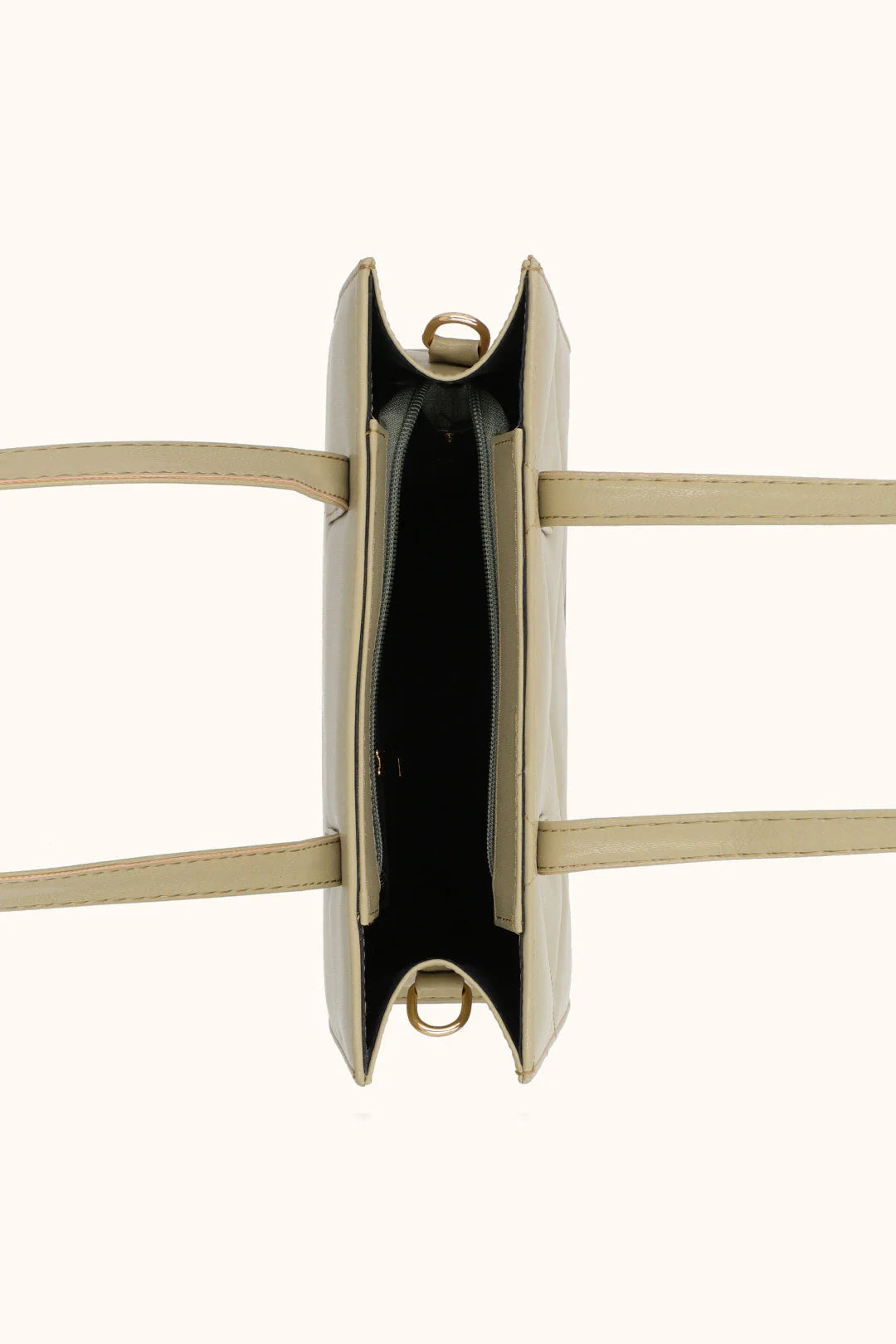 VELORA QUILT TOTE - OLIVE GREEN