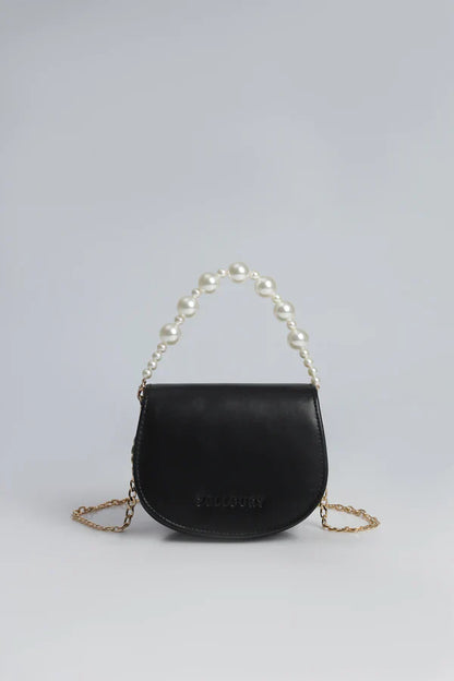 MIDNIGHT PEARL HANDBAG - BLACK