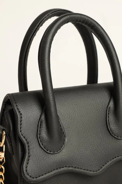 WAVY HANDBAG - BLACK