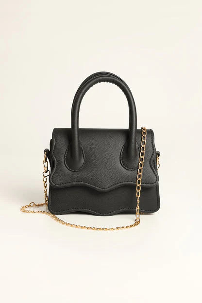 WAVY BABY HANDBAG - BLACK