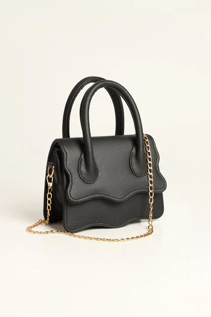 WAVY BABY HANDBAG - BLACK