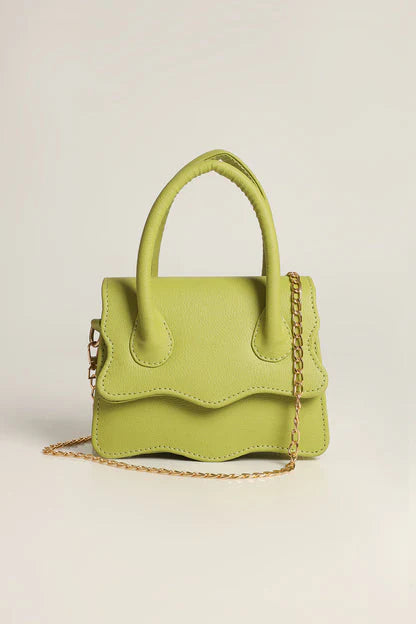 WAVY HANDBAG - PISTACHIO GREEN