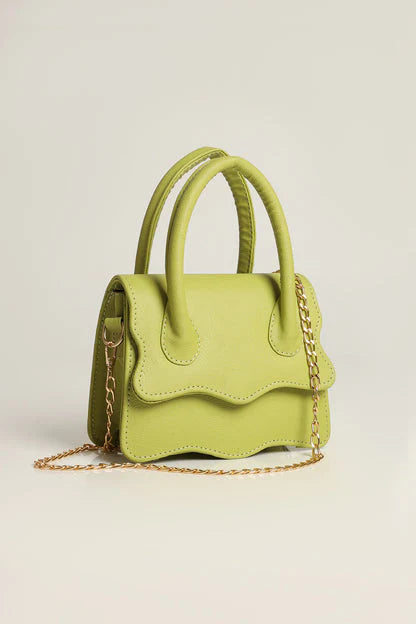 WAVY BABY HANDBAG - PISTACHIO GREEN