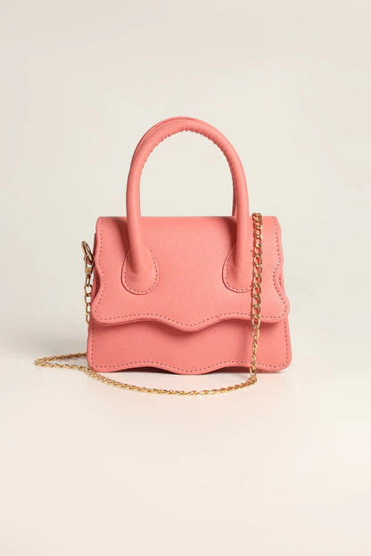 WAVY BABY HANDBAG - BRIGHT PINK