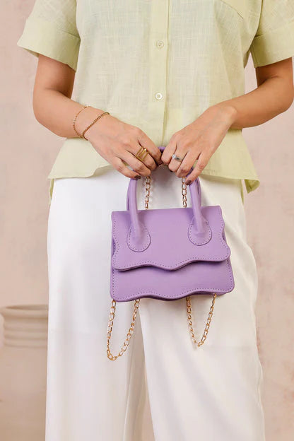 WAVY BABY HANDBAG - LILAC