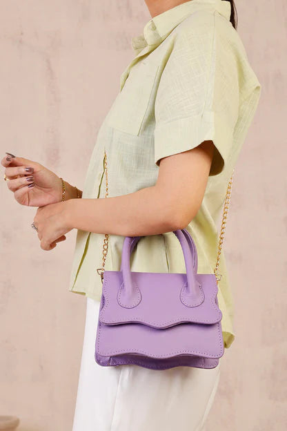 WAVY BABY HANDBAG - LILAC
