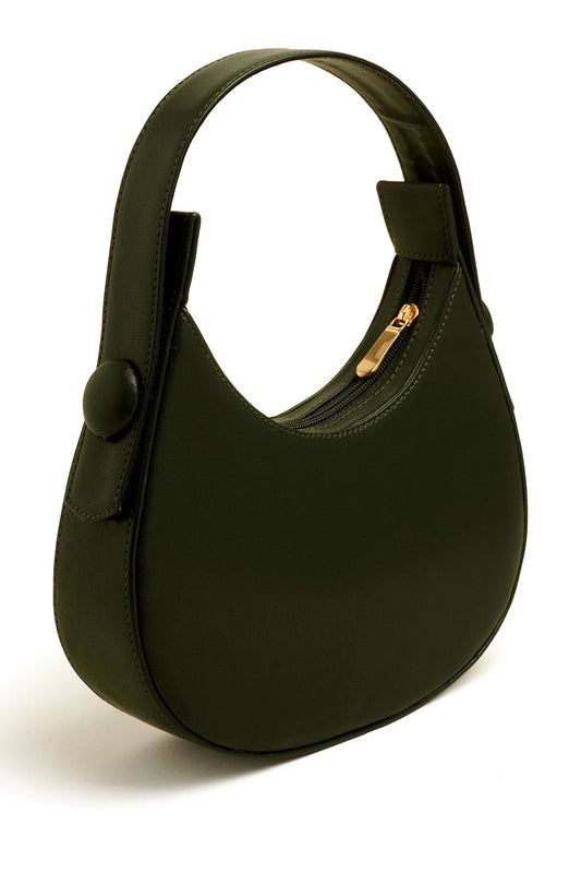 HALF-MOON - GREEN HANDBAG