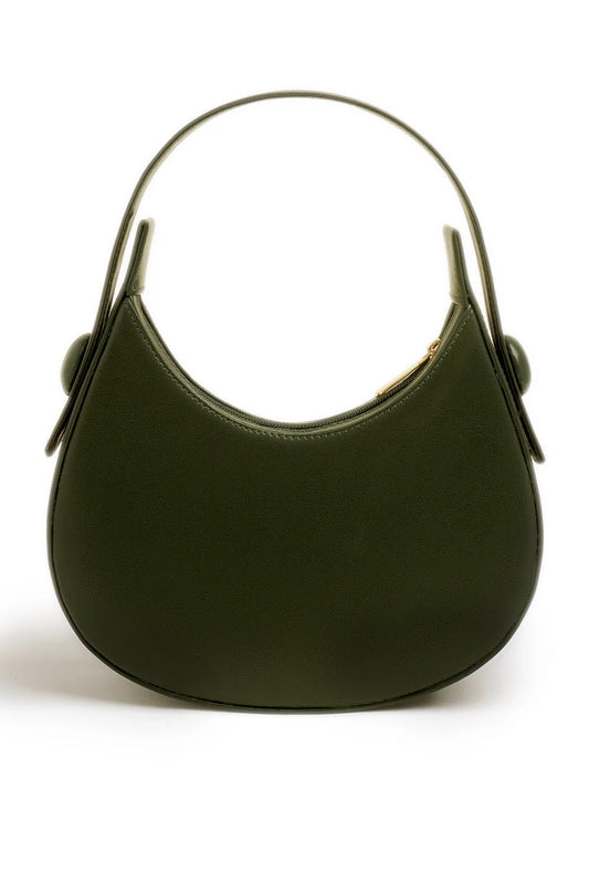 HALF-MOON - GREEN HANDBAG