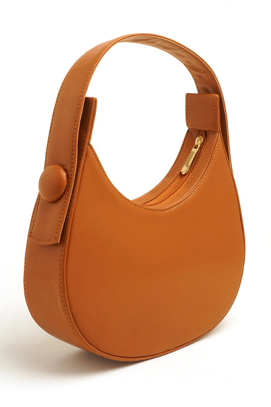 HALF-MOON - MUSTARD HANDBAG