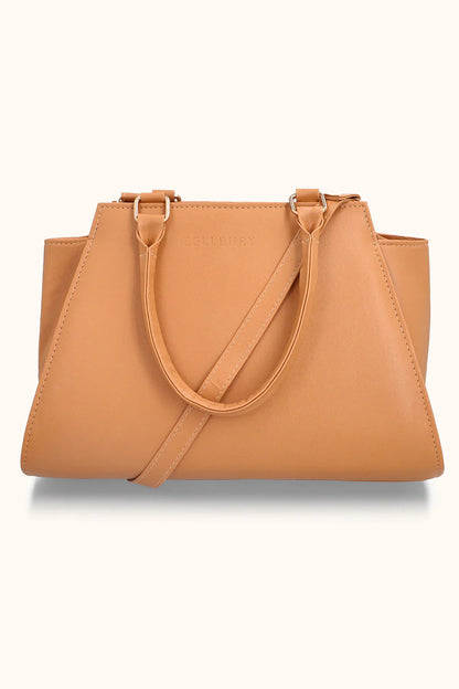 CURVE SHOULDER BAG - BROWN