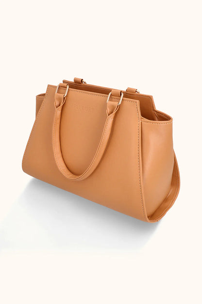 CURVE SHOULDER BAG - BROWN