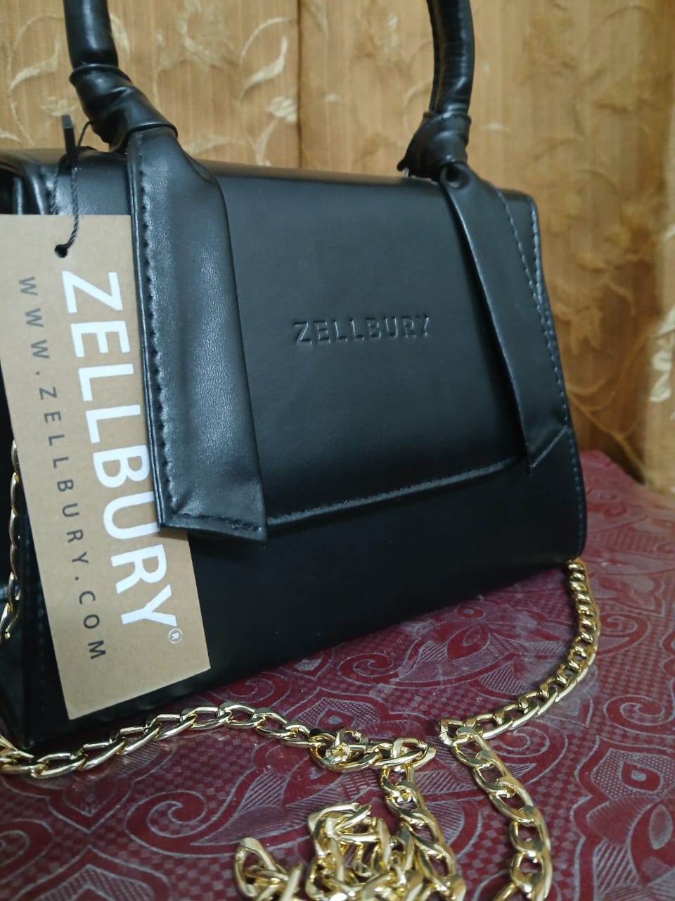 ZELLBURY MINI PRISM - GOLDEN CHAIN HANDBAG