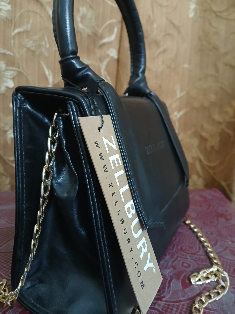 ZELLBURY MINI PRISM - GOLDEN CHAIN HANDBAG