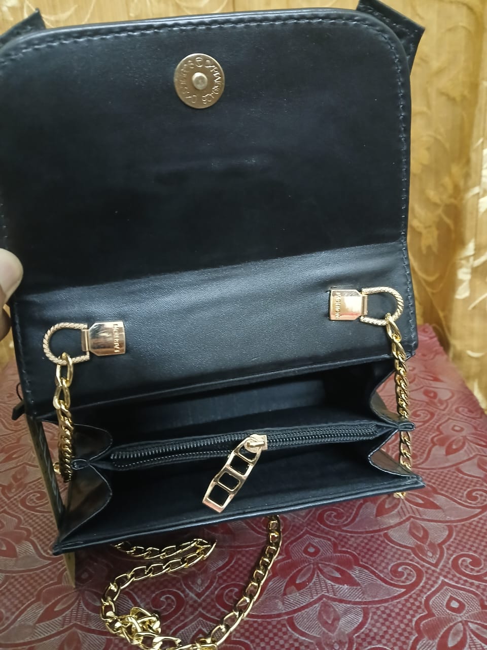 ZELLBURY MINI PRISM - GOLDEN CHAIN HANDBAG