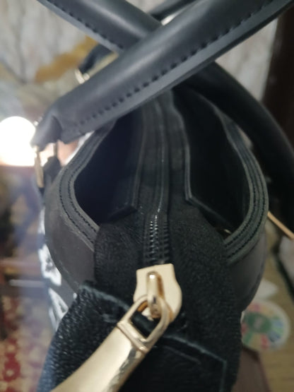 BLACK FLORAL - STRAP CANVAS BAG