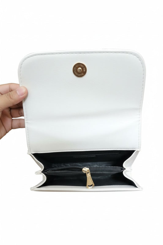 ZELLBURY MINI PRISM - WHITE HANDBAG