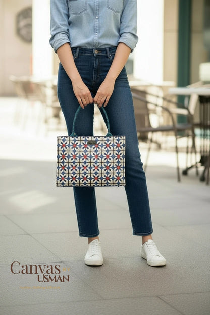 SQUARE MAZE - CANVAS BAG