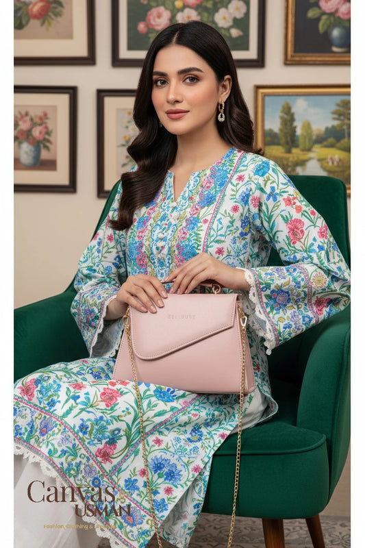 ROYAL BOX - TEA PINK HANDBAG