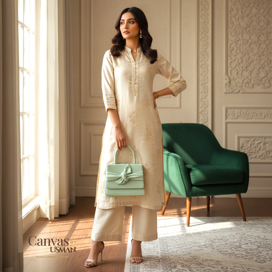 ELLEKNOT - CYAN HANDBAG