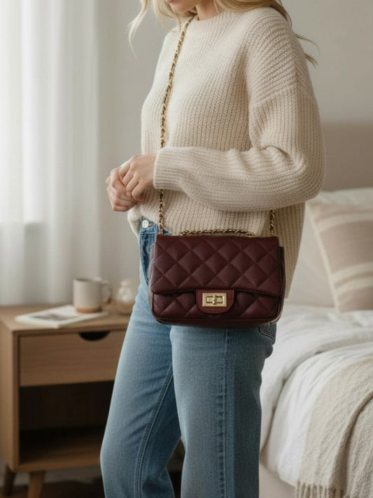 DOCKLOCK CROSSBODY - MAROON