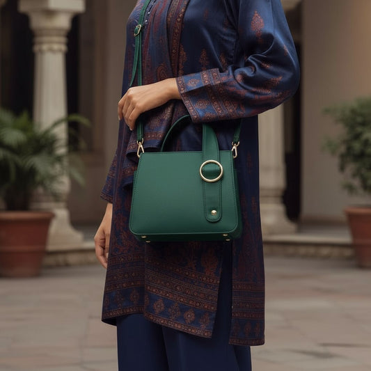 RINGBLOOM - GREEN HANDBAG