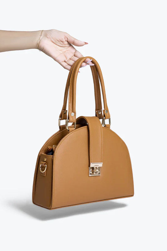 D-BOX HANDBAG - BROWN